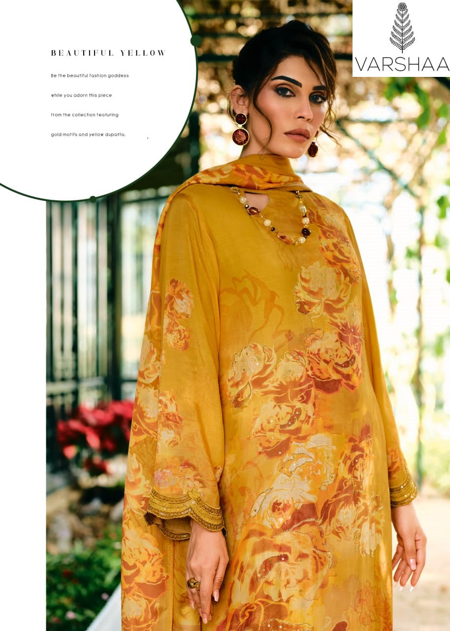 Fil De Rose Varshaa Viscose Plazzo Style Suits Supplier India