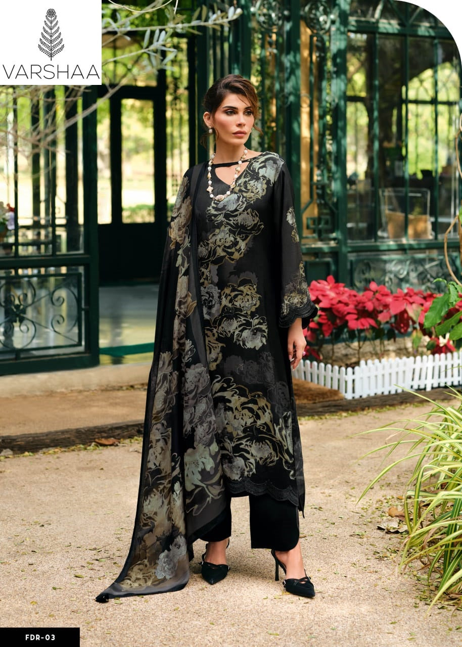 Fil De Rose Varshaa Viscose Plazzo Style Suits Supplier India