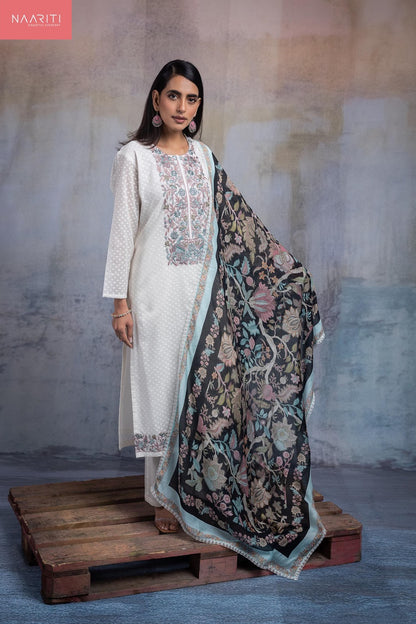 Filora Naariti Mul Chanderi Pant Style Suits Wholesaler Ahmedabad