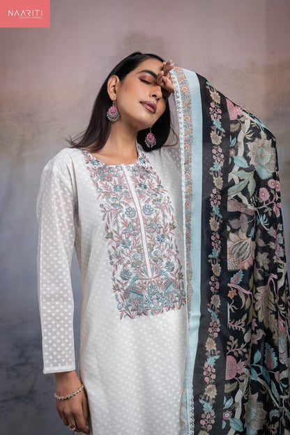 Filora Naariti Mul Chanderi Pant Style Suits Wholesaler Ahmedabad