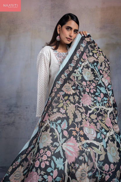 Filora Naariti Mul Chanderi Pant Style Suits Wholesaler Ahmedabad