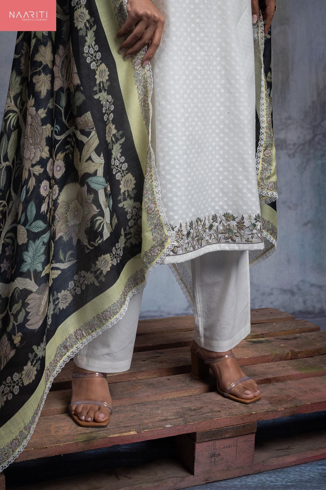 Filora Naariti Mul Chanderi Pant Style Suits Wholesaler Ahmedabad