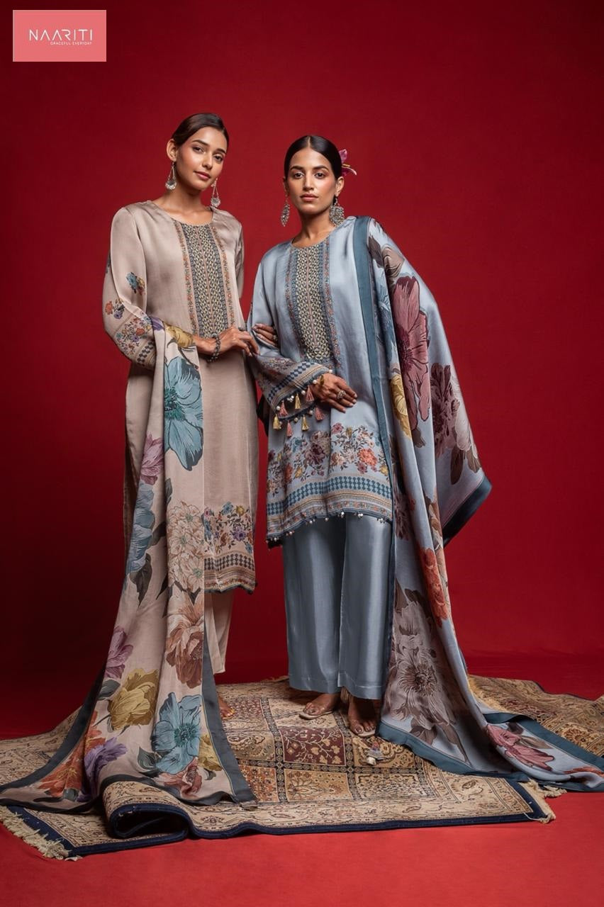 Filza Naariti Organza Satin Pant Style Suits Manufacturer India