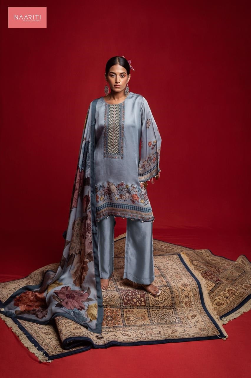 Filza Naariti Organza Satin Pant Style Suits Manufacturer India