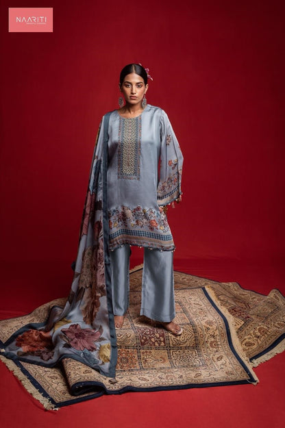 Filza Naariti Organza Satin Pant Style Suits Manufacturer India