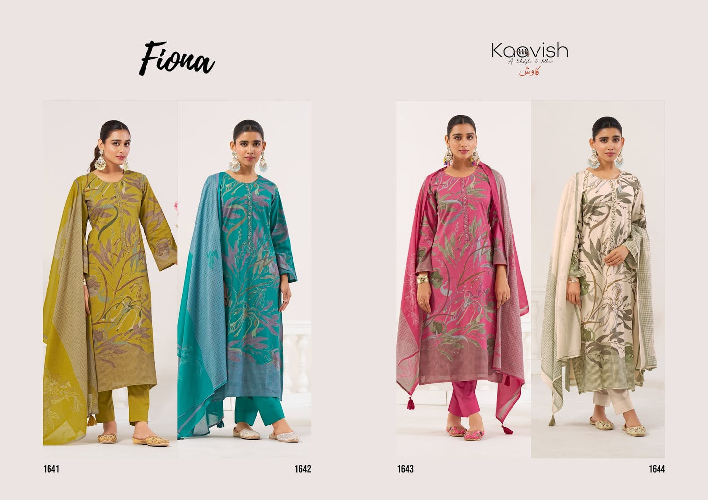 Fiona Kaavish Lawn Cotton Pant Style Suits Wholesale Price