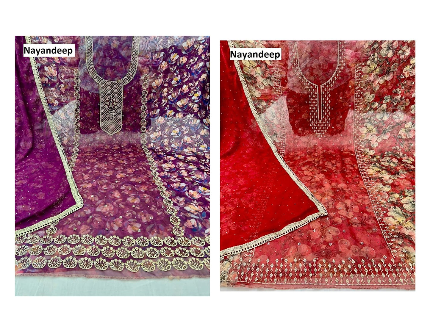 Fiona Nayandeep Pure Organza Salwar Suits Supplier