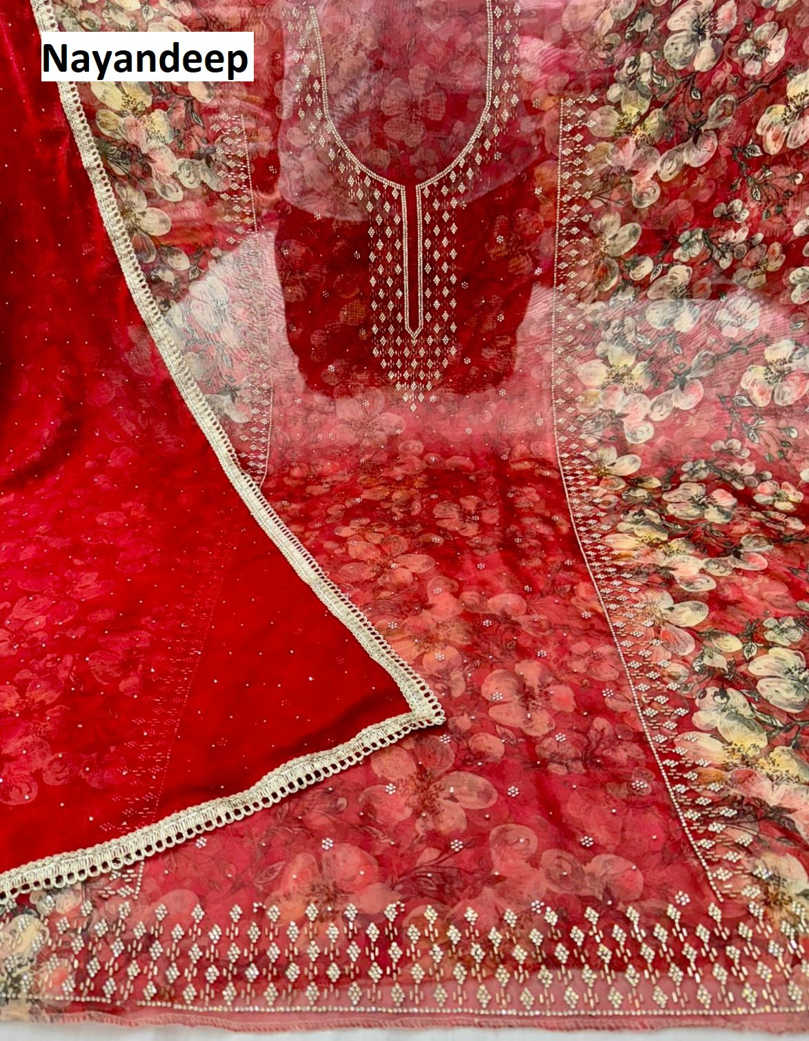 Fiona Nayandeep Pure Organza Salwar Suits Supplier