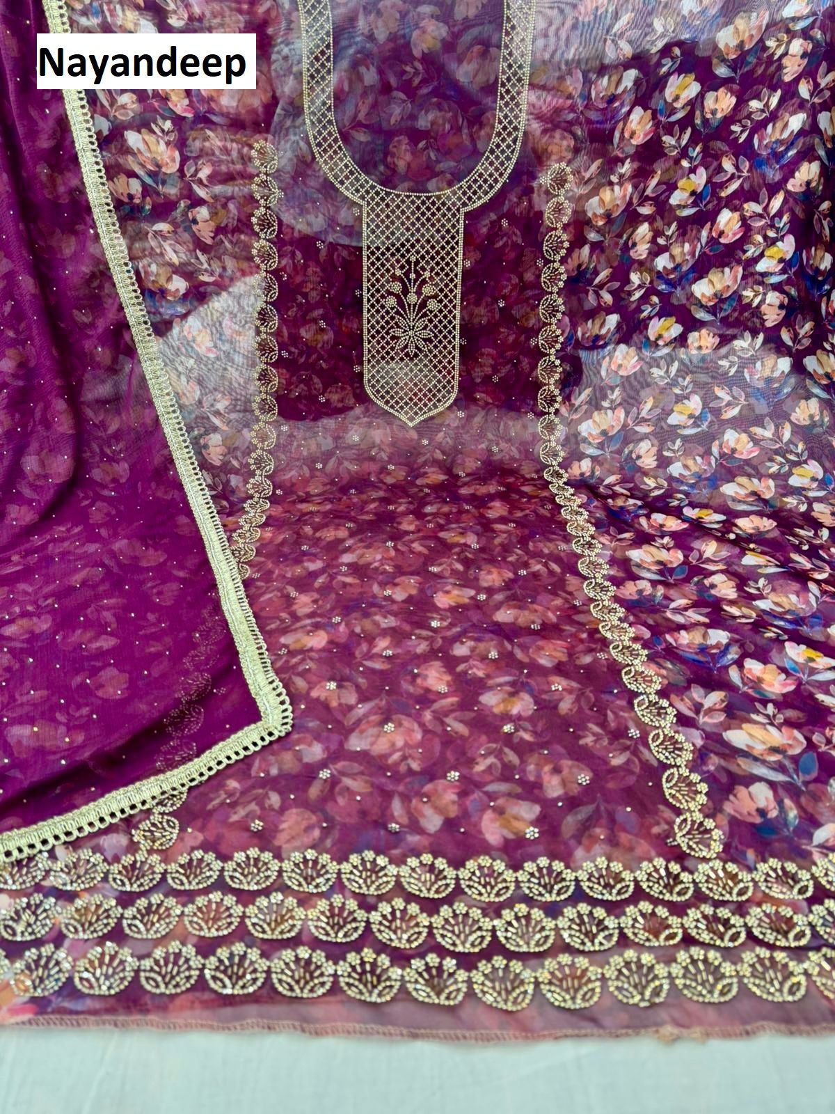 Fiona Nayandeep Pure Organza Salwar Suits Supplier