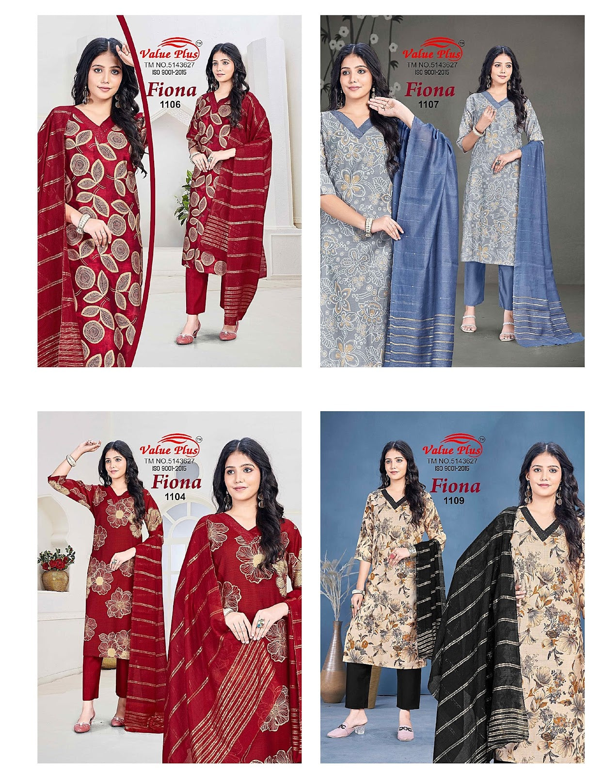 Fiona Value Plus Vatican Readymade Pant Style Suits Exporter Gujarat