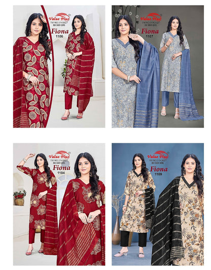 Fiona Value Plus Vatican Readymade Pant Style Suits Exporter Gujarat