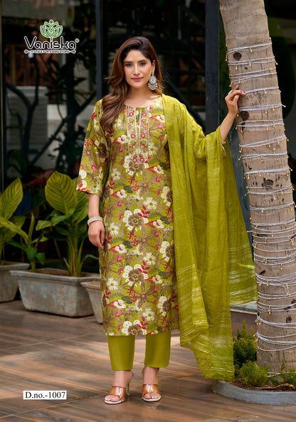Fiona Vaniska Vertican Readymade Pant Style Suits Supplier