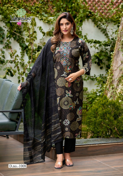 Fiona Vaniska Vertican Readymade Pant Style Suits Supplier