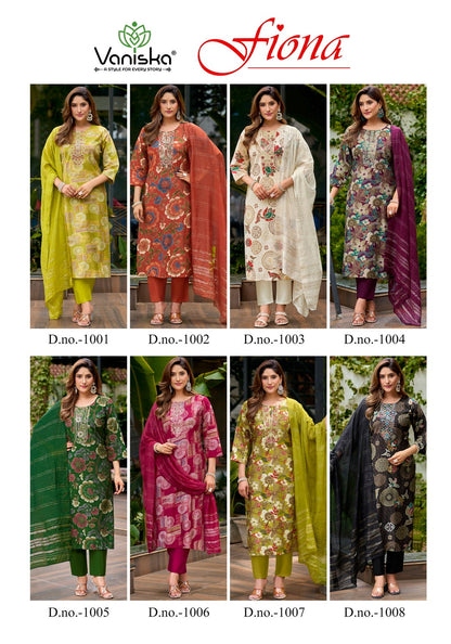 Fiona Vaniska Vertican Readymade Pant Style Suits Supplier