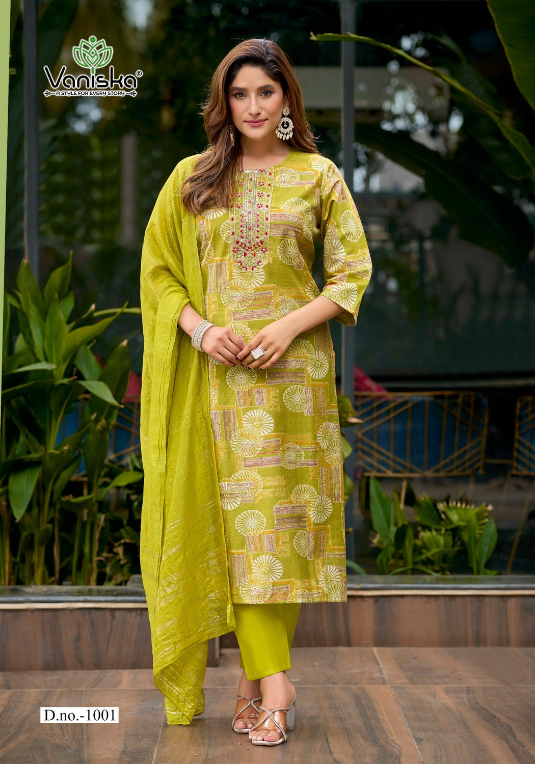 Fiona Vaniska Vertican Readymade Pant Style Suits Supplier