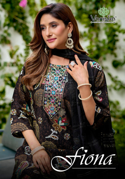 Fiona Vaniska Vertican Readymade Pant Style Suits Supplier