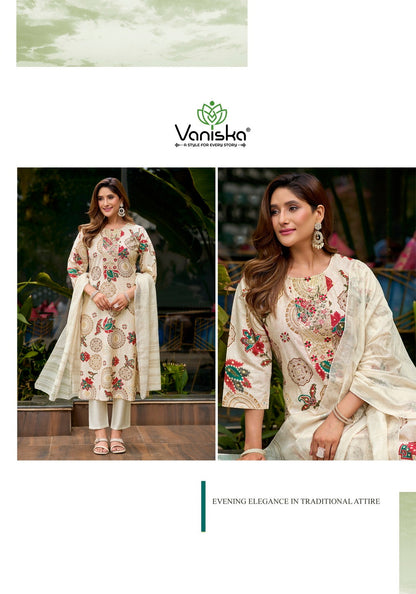 Fiona Vaniska Vertican Readymade Pant Style Suits Supplier