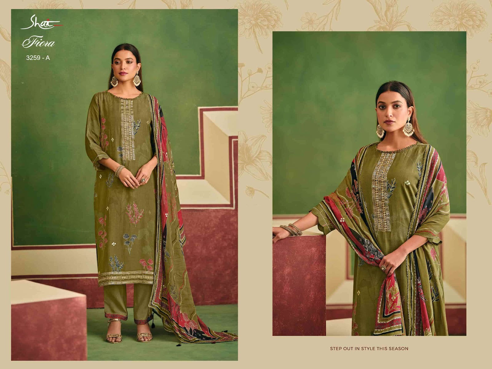 Fiora 3259 Shai Jay Vijay Moga Silk Pant Style Suits Wholesale Rate