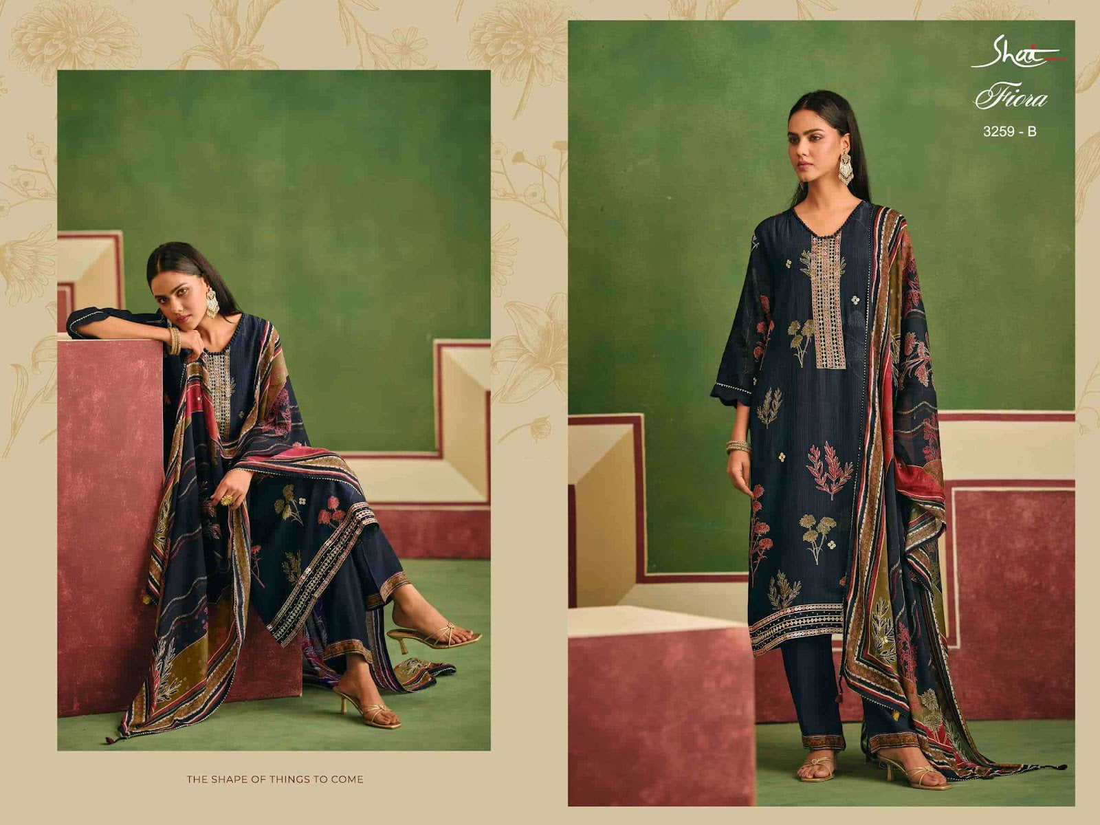Fiora 3259 Shai Jay Vijay Moga Silk Pant Style Suits Wholesale Rate