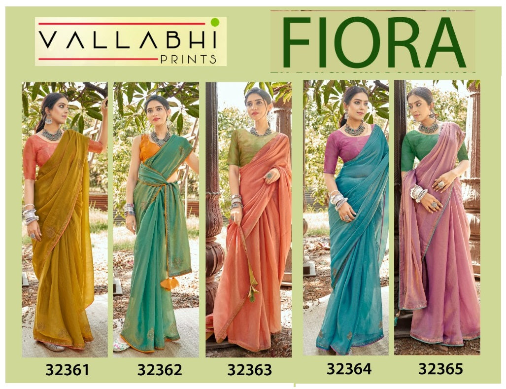 Fiora Vallabhi Prints Solid Sarees Manufacturer Ahmedabad