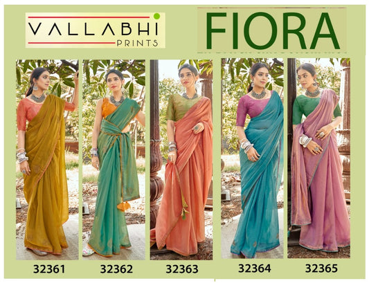 Fiora Vallabhi Prints Solid Sarees Manufacturer Ahmedabad