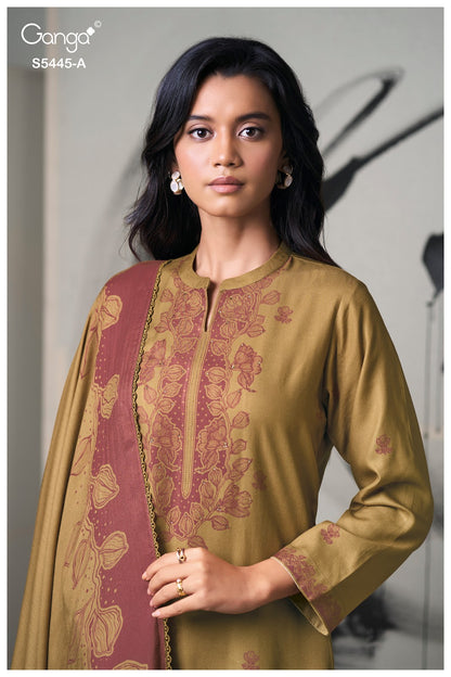 Fiorella S5445 Ganga Wool Pashmina Suits Manufacturer Gujarat