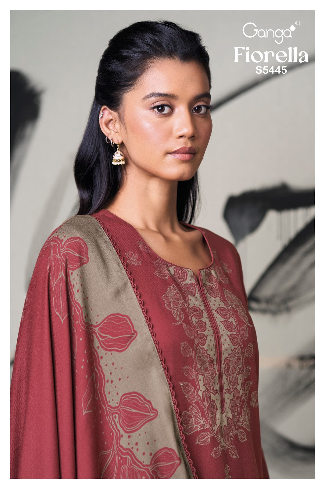 Fiorella S5445 Ganga Wool Pashmina Suits Manufacturer Gujarat