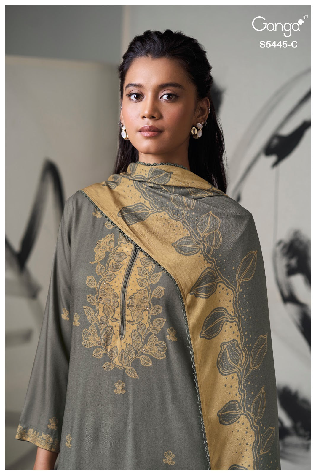 Fiorella S5445 Ganga Wool Pashmina Suits Manufacturer Gujarat