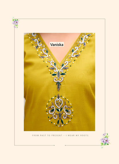 Florina Vol 1 Vaniska Roman Silk Readymade Pant Style Suits Exporter