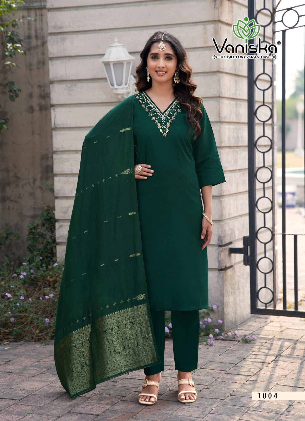 Florina Vol 1 Vaniska Roman Silk Readymade Pant Style Suits Exporter