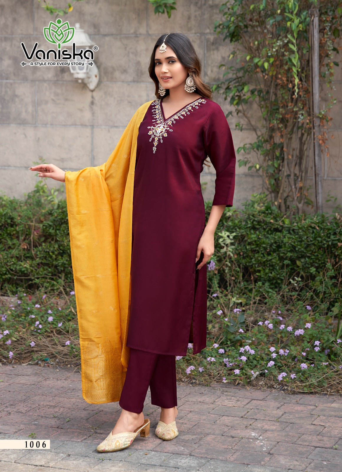 Florina Vol 1 Vaniska Roman Silk Readymade Pant Style Suits Exporter