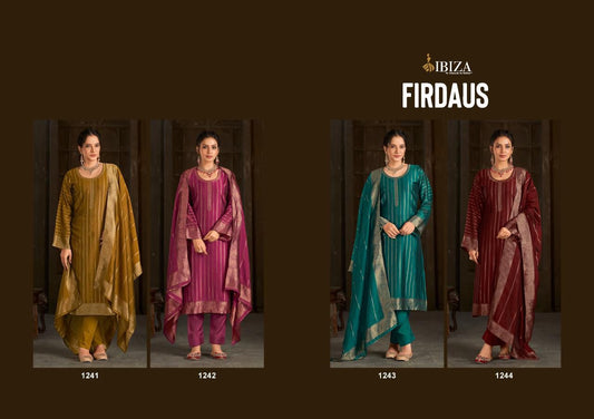 Firdaus Ibiza Banglori Silk Pant Style Suits Wholesaler