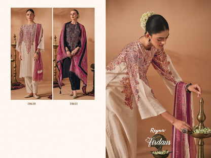 Firdaus Reyna Raw Silk Pant Style Suits Exporter Ahmedabad