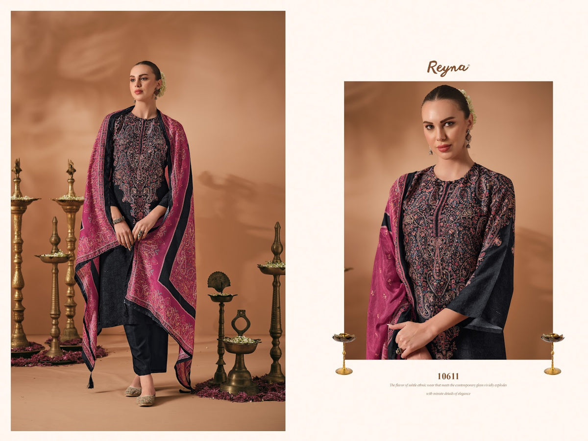 Firdaus Reyna Raw Silk Pant Style Suits Exporter Ahmedabad