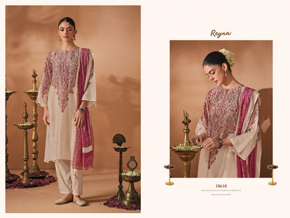 Firdaus Reyna Raw Silk Pant Style Suits Exporter Ahmedabad