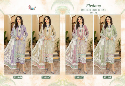 Firdous Exculsive Color Edition Vol 31 Shree Fabs Cotton Pakistani Patch Work Suits Wholesale
