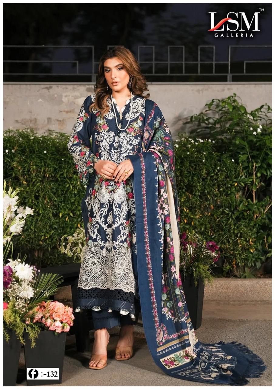 Firdous Queen Vol 13 Heavy Lawn Lsm Galleria Karachi Readymade Suits Supplier India