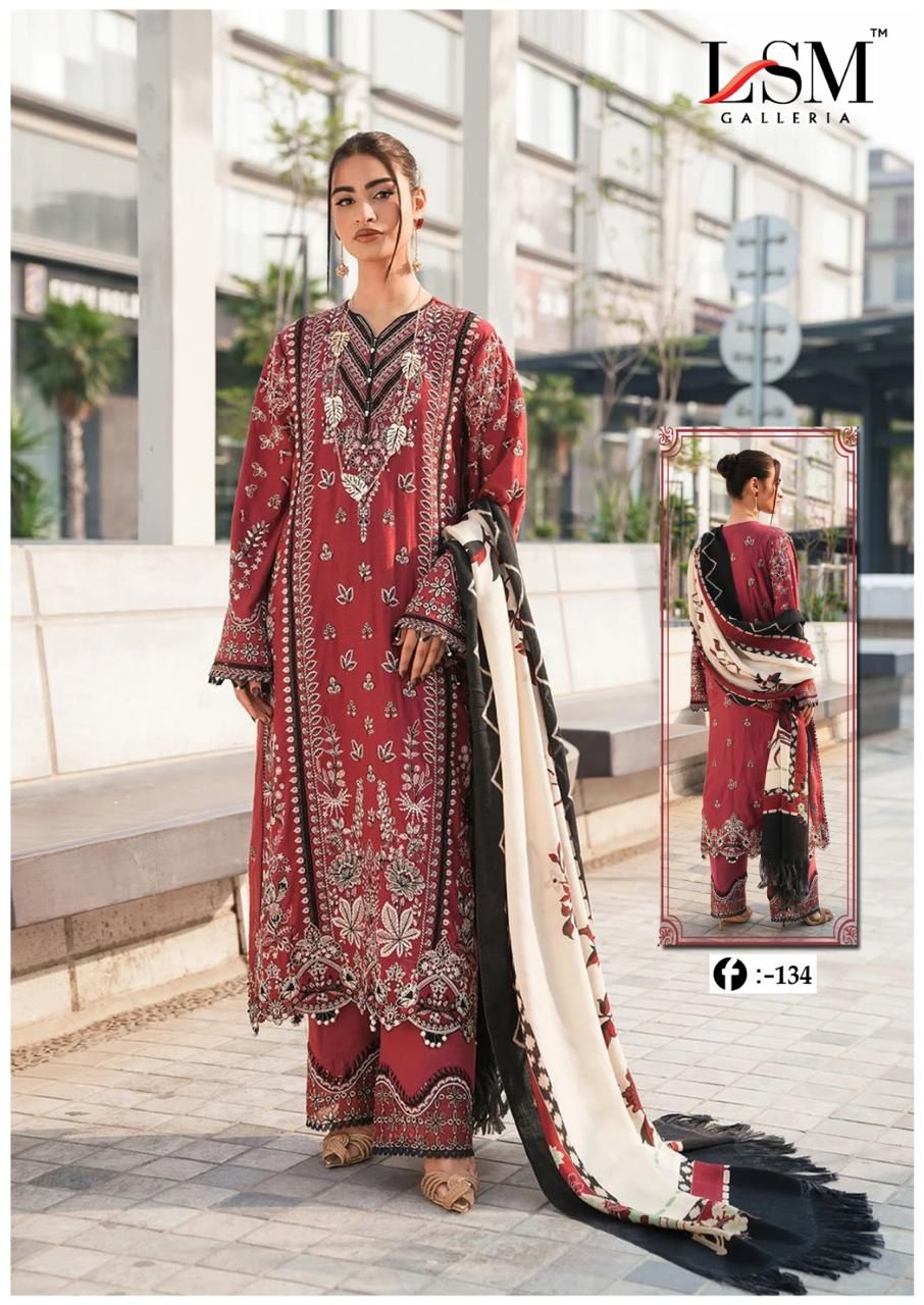 Firdous Queen Vol 13 Heavy Lawn Lsm Galleria Karachi Readymade Suits Supplier India