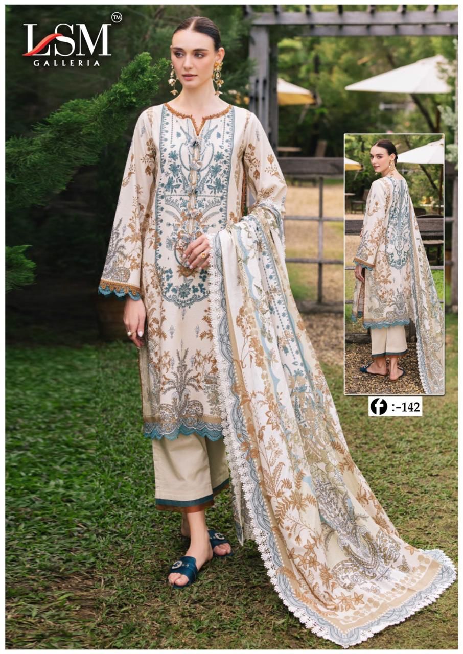 Firdous Queen Vol 14 Lsm Galleria Heavy Lawn Karachi Readymade Suits Supplier Gujarat