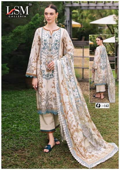 Firdous Queen Vol 14 Lsm Galleria Heavy Lawn Karachi Readymade Suits Supplier Gujarat