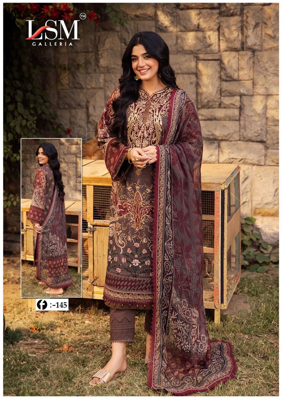 Firdous Queen Vol 14 Lsm Galleria Heavy Lawn Karachi Readymade Suits Supplier Gujarat