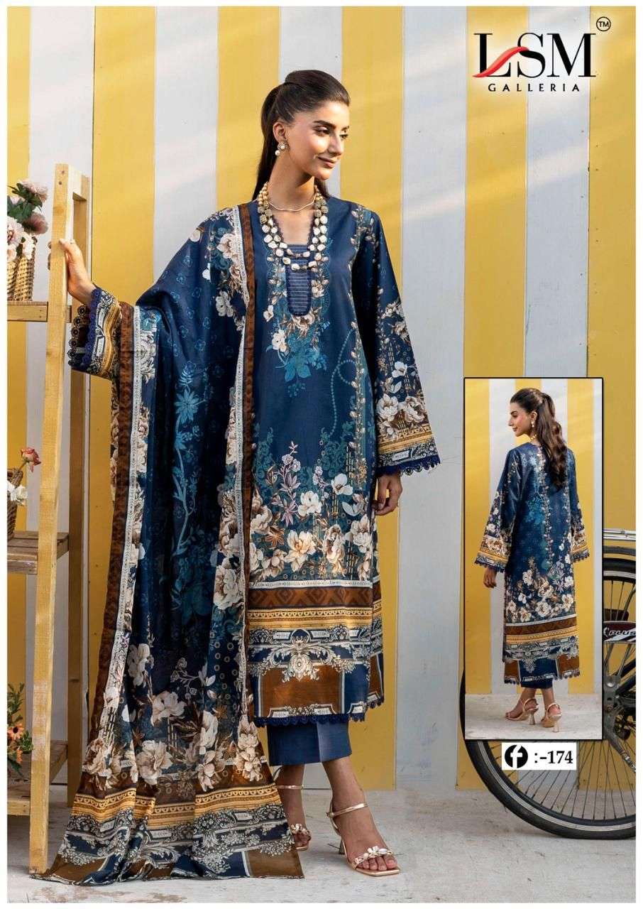 Firdous Queen Vol 17 Heavy Lawn Lsm Galleria Cotton Karachi Readymade Suits Exporter