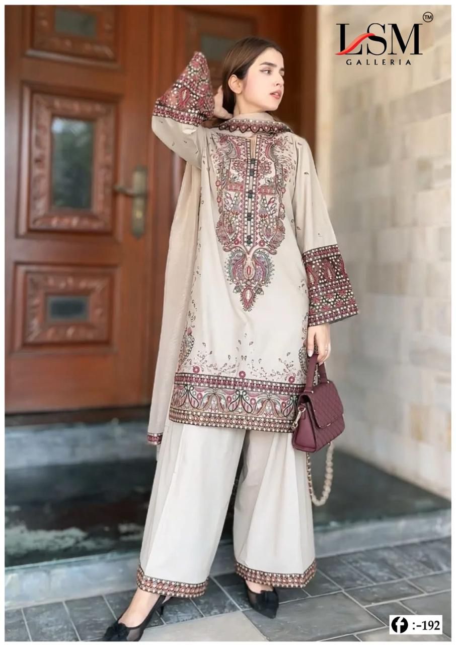 Firdous Queen Vol 19 Lsm Galleria Heavy Lawn Karachi Salwar Suits Supplier Ahmedabad