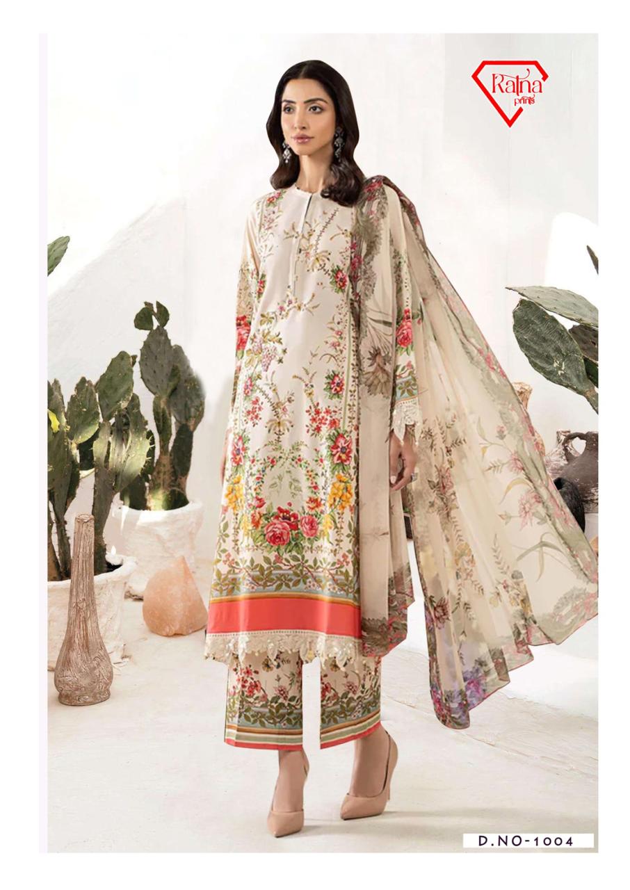 Firdous Vol 1 Ratna Prints Cotton Karachi Salwar Suits Supplier Gujarat