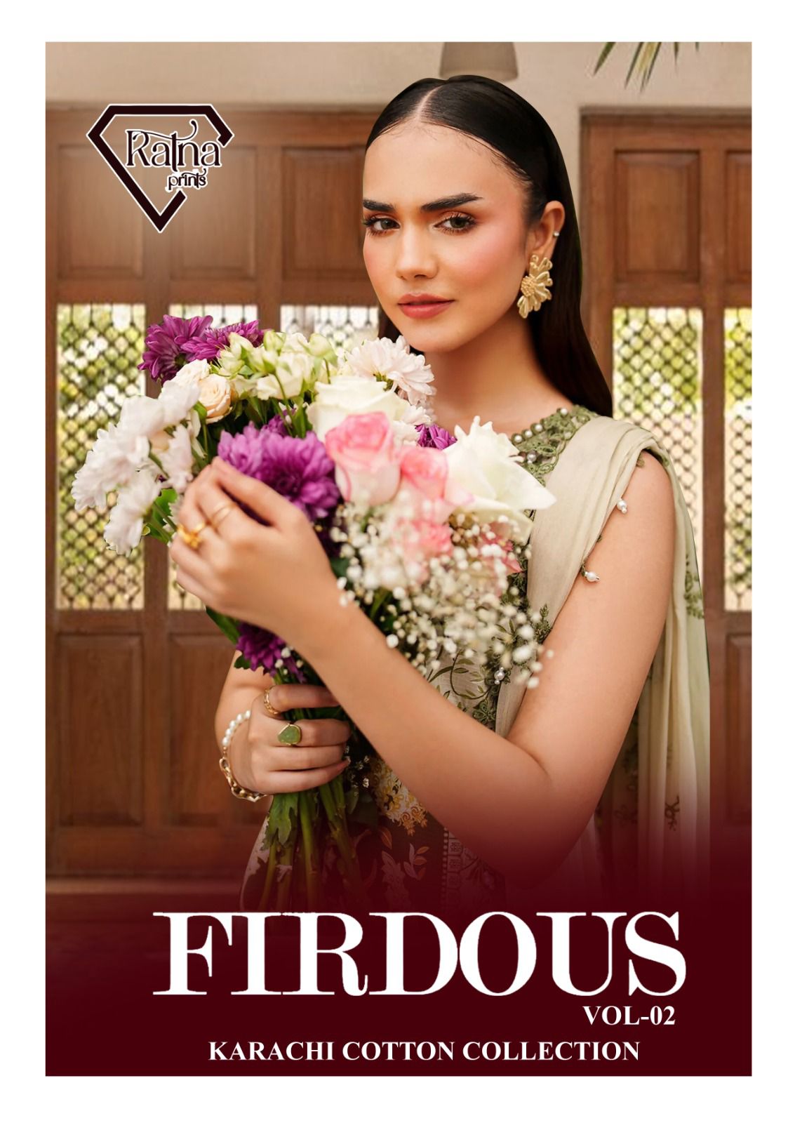 Firdous Vol 2 Ratna Prints Cotton Karachi Salwar Suits Wholesale Price