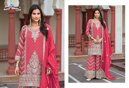 Firdous Your Choice Chinon Pakistani Readymade Suits Supplier Ahmedabad