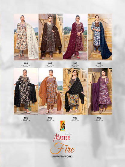 Fire Nayra Master Rayon Readymade Pant Style Suits Wholesaler Gujarat