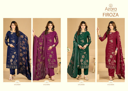 Firoza Radhika Fashion Azara Pure Viscose Karachi Salwar Suits Exporter