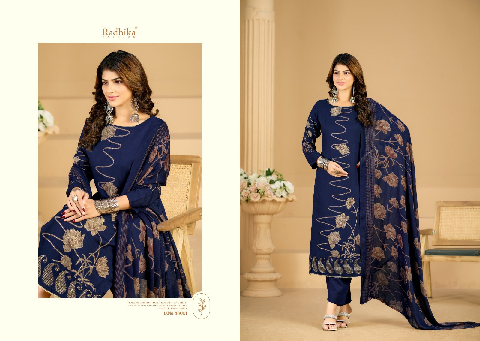 Firoza Radhika Fashion Azara Pure Viscose Karachi Salwar Suits Exporter