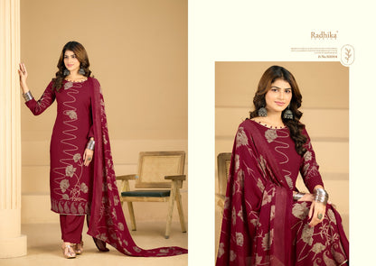 Firoza Radhika Fashion Azara Pure Viscose Karachi Salwar Suits Exporter